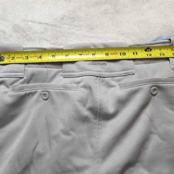 New youth XXL Mizuno baseball premier pro piped white pant elastic bottom gray - Picture 7 of 8